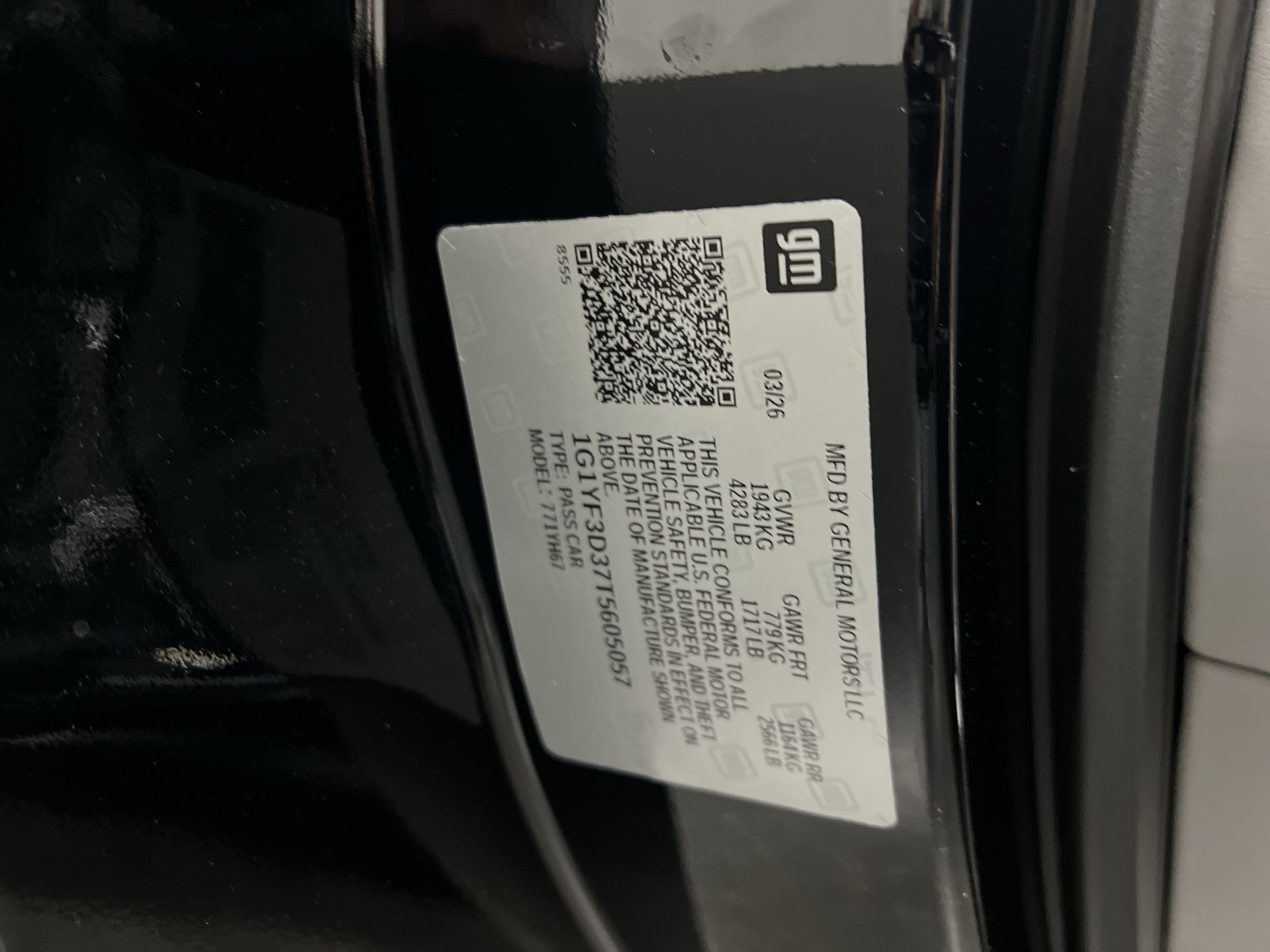 2026 Chevrolet Corvette Z06 3LZ
