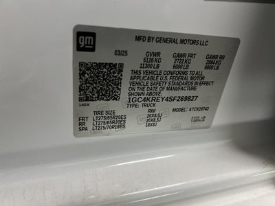 2025 Chevrolet Silverado 2500 HD High Country