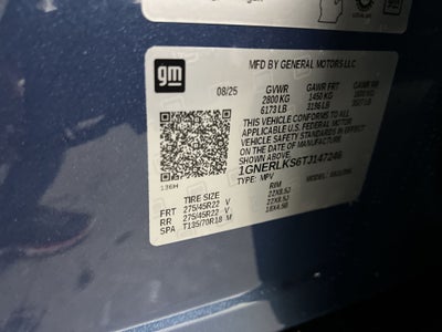 2026 Chevrolet Traverse RS