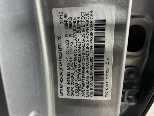 2019 Honda Accord Sport 2.0T