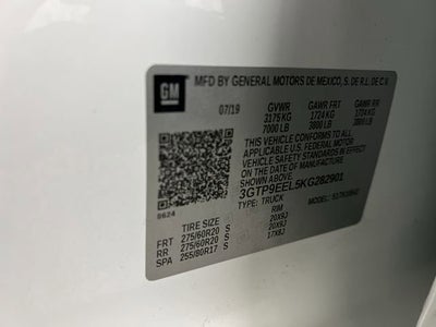 2019 GMC Sierra 1500 AT4