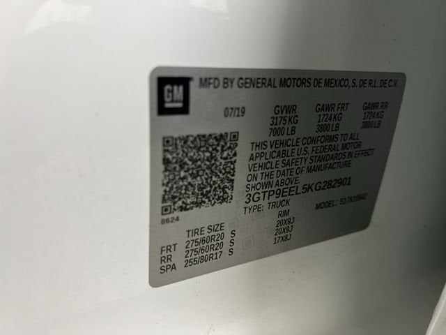 2019 GMC Sierra 1500 AT4