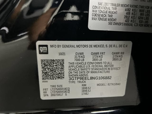 2022 GMC Sierra 1500 Limited AT4