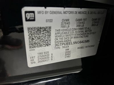 2022 GMC Sierra 1500 AT4