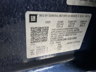 2020 GMC Sierra 1500 SLT