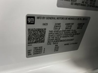2025 GMC Sierra 1500 AT4