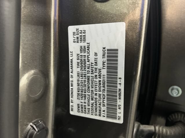 2020 Honda Ridgeline RTL-E
