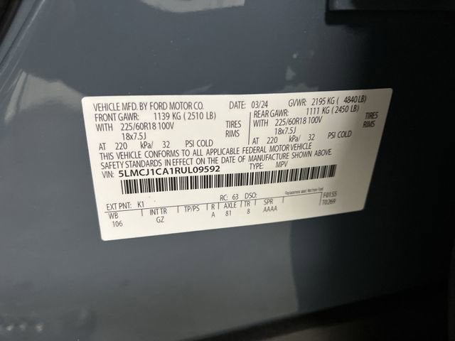 2024 Lincoln Corsair Premiere