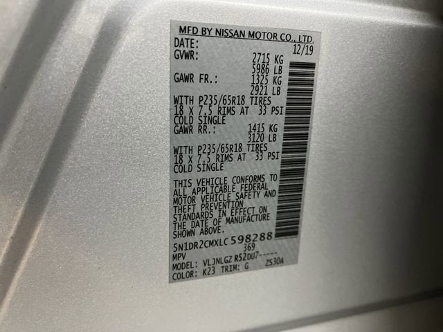 2020 Nissan Pathfinder SL