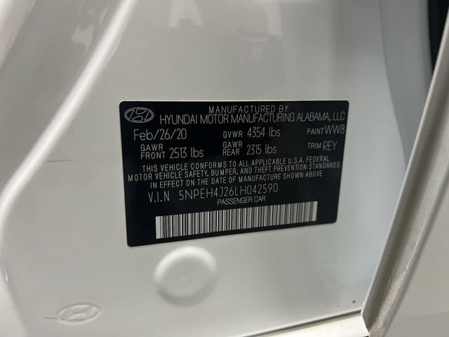 2020 Hyundai Sonata Limited