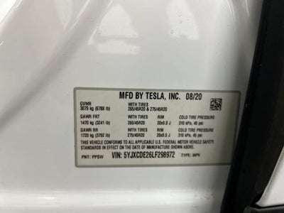 2020 Tesla Model X Long Range Plus Dual Motor All-Wheel Drive
